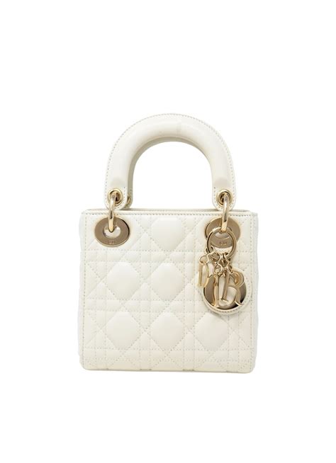 lady dior bag white small|Lady Dior euro price.